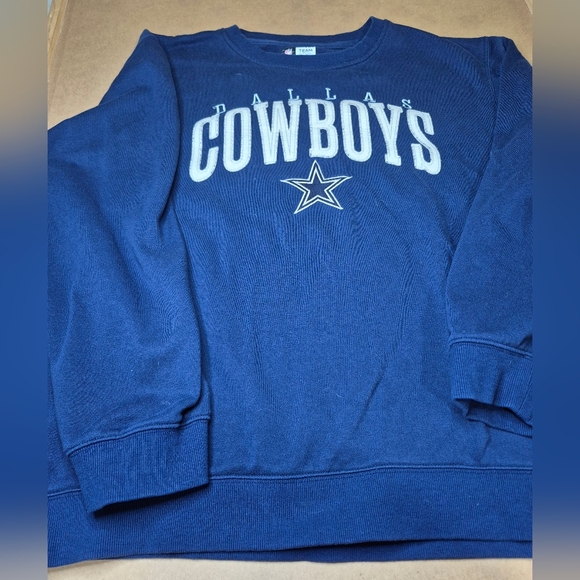 NFL Team Apparel Blue Dallas Cowboys Sweatshirt 2428/775 - Picture 2 of 6